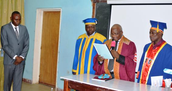 Dominique MBUINGA BINDA à présenté et défendu son mémoire