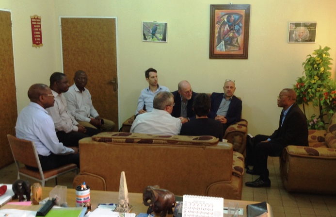 Visite d'une équipe de l'Université d'Anvers