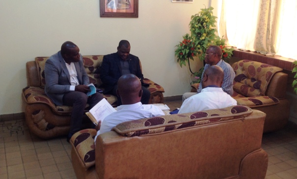 Visite au décanat de Mr A. L Kitenge