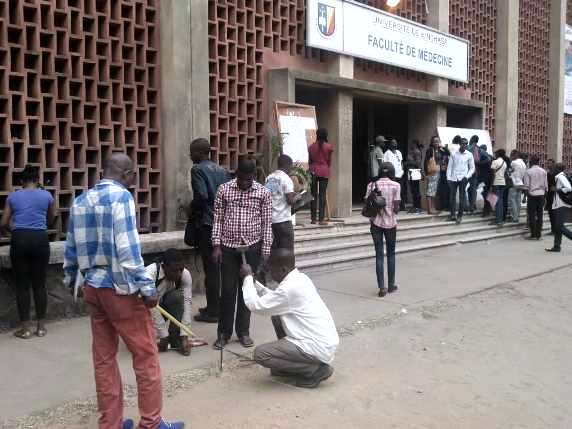 Début des travaux devant la faculté de Médecine