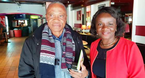 Le Doyen de la faculté avec Madame Pauline Keller-TSANGA