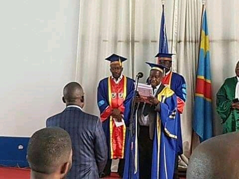 Quelques images de la défense publique de la thèse du Dr Philippe Lindondo à l’Unikin