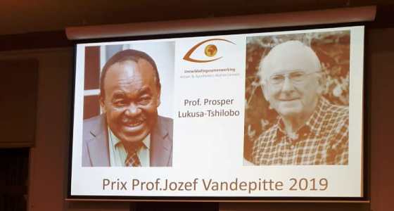 Professeur Lukusa vient de recevoir le prix Vandepitte 2019