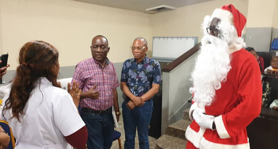 Célébration noël avec les enfants malades des CUK