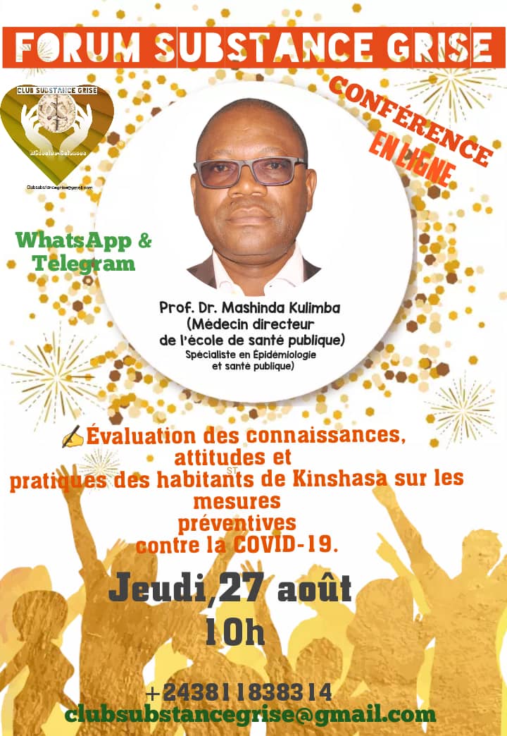 Evaluation des connaissances, attitudes et pratiques des habitants de Kinshasa sur les mesures préventives contre la COVID-19