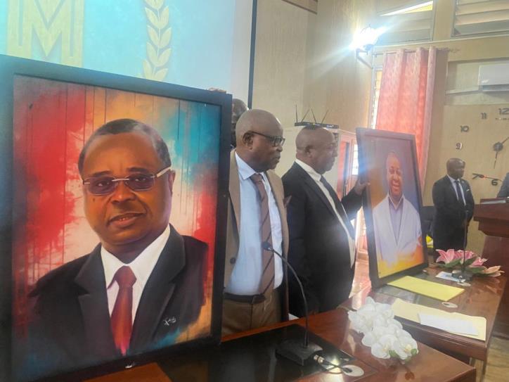 Cérémonie d'hommage aux profs émérites Longo Mbenza et Kintoki