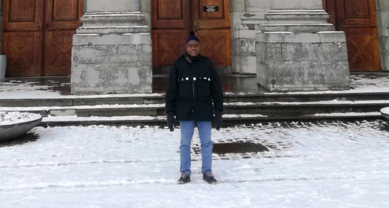 Le professeur  Ernest Sumaili, rédacteur en chef adjoint des Annales Africaines de Médecine est en stage