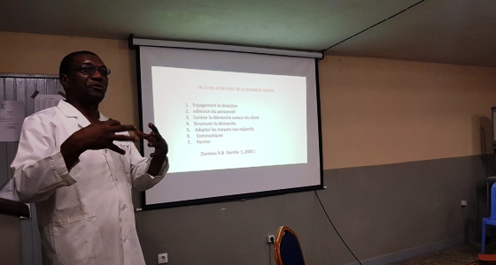 Le Prof. Roger MBUNGU, point focal de l'Assurance qualité à l'Université de Kinshasa