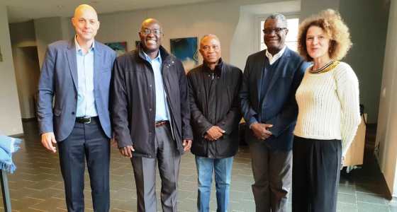 Le Doyen JM Kayembe a rencontré le Prix Nobel de la Paix