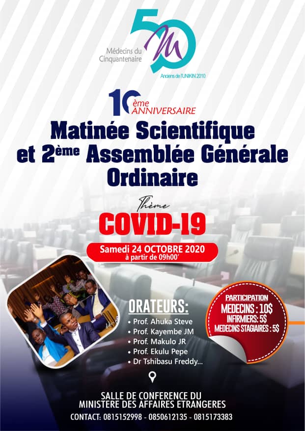 Matinée Scientifique et 2ème Assemblée Générale Ordinaire des anciens de l'UNIKIN 2010