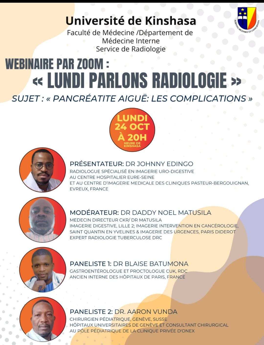 LUNDI Parlons Radiologie : Pancréatite aiguë: les complications