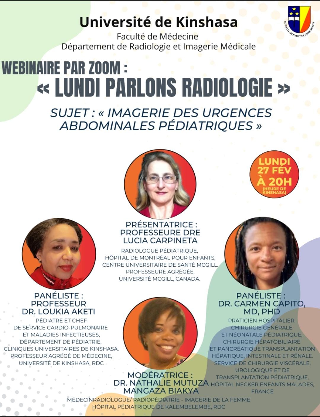 LUNDI Parlons Radiologie, Sujet : « Imagerie des urgences abdominales pédiatriques »