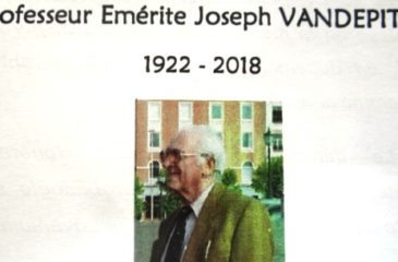 IN MEMORIAM : Professeur Emérite Joseph VENDEPITTE