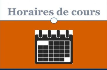Horaires des cours