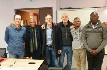 Séance de travail à l'URF de Besançon