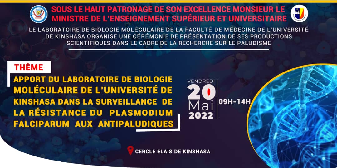 MATINÉE SCIENTIFIQUE ce vendredi 20 mai 2022, à Eléais, organisée par le Service de Biologie Moléculaire de l'UKININ.