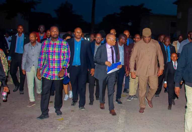 Le Président de la République, Félix Antoine Tshisekedi Tshilombo a effectué ce samedi 08 avril une visite d’inspection des différents chantiers des infrastructures