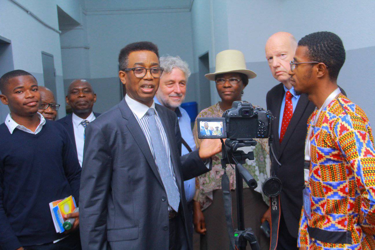 Délégation de l'Université Technologique de HAMBOURG (Allemagne) reçue par le Recteur de l'Université de Kinshasa