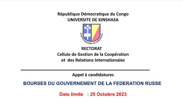 Bourses du gouvernement de la fédération Russe