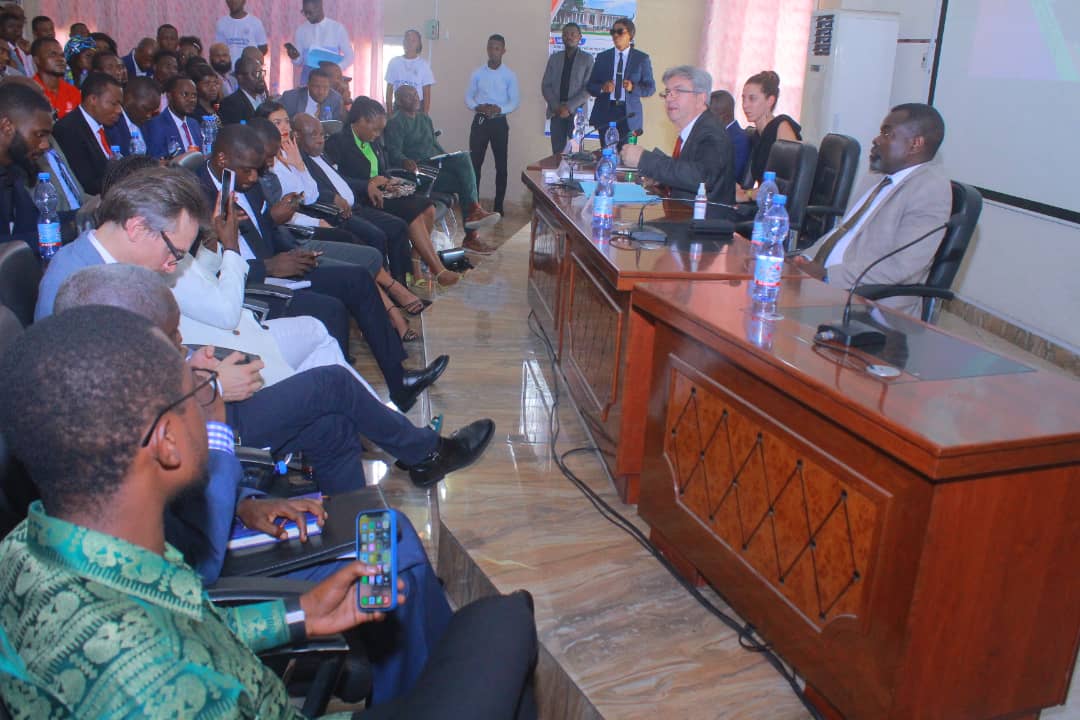 Visite de Jean-Luc Mélenchon à l'Université de Kinshasa