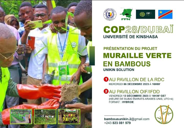 Présentation du projet de l'Unikin à la COP28