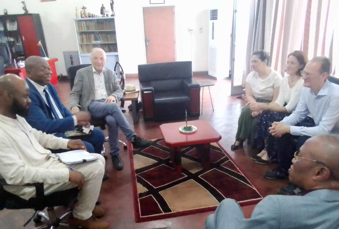 Une délégation de 4 Professeurs et gestionnaires de projet de recherche belges en séjour à la Faculté Polytechnique de l'UNIKIN