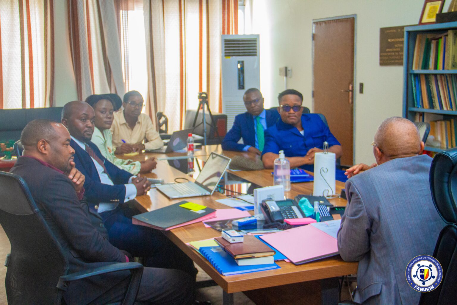 Le recteur Jean-Marie Kayembe accepte d’accompagner les 3 projets novateurs de la FANUKIN