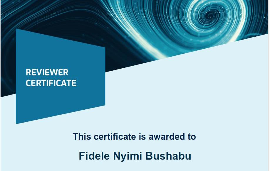 Dr Fidele Nyimi Bushabu honoré pour sa contribution scientifique internationale