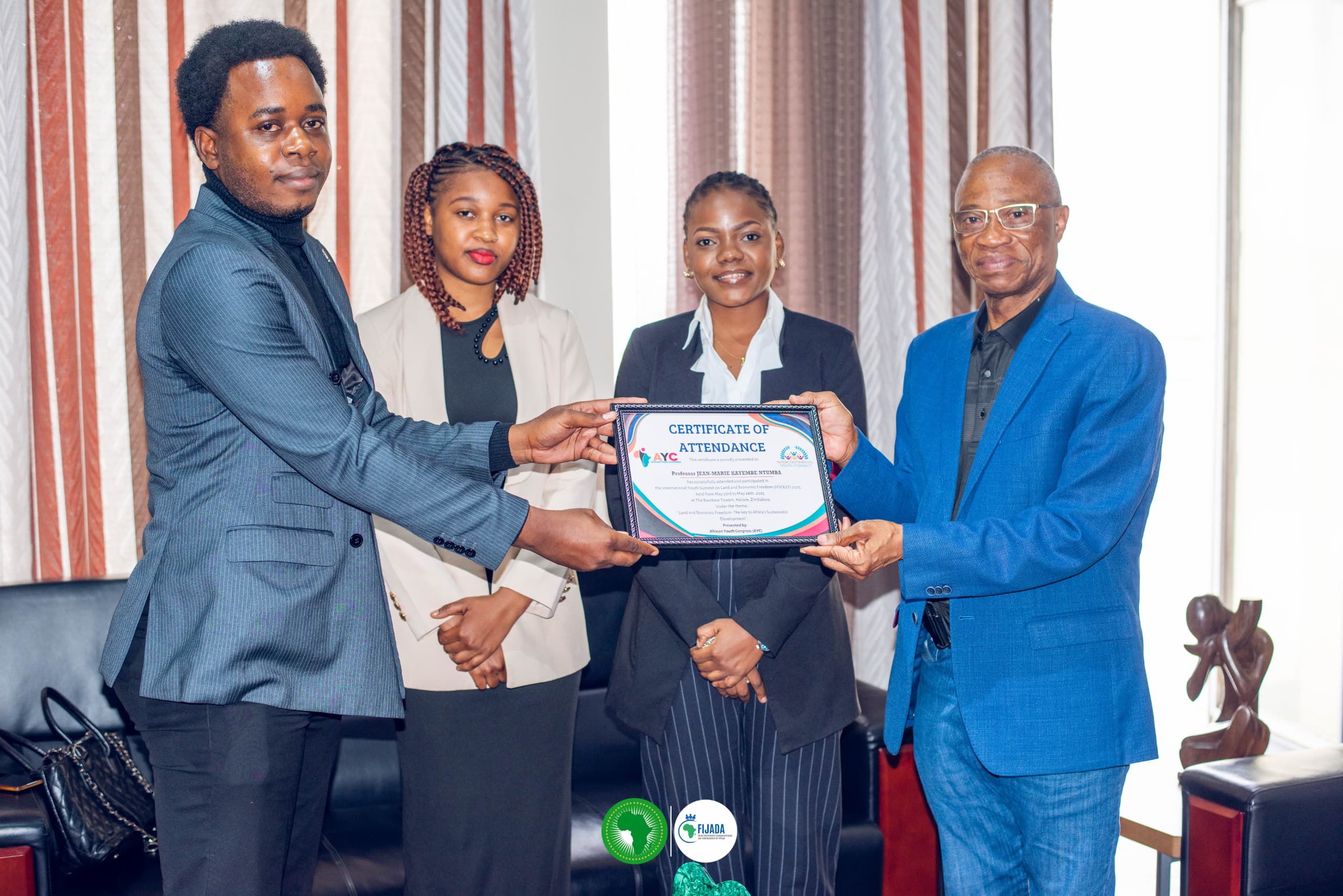 La délégation de la Jeunesse Africaine et de la SADC salue le leadership de l'UNIKIN