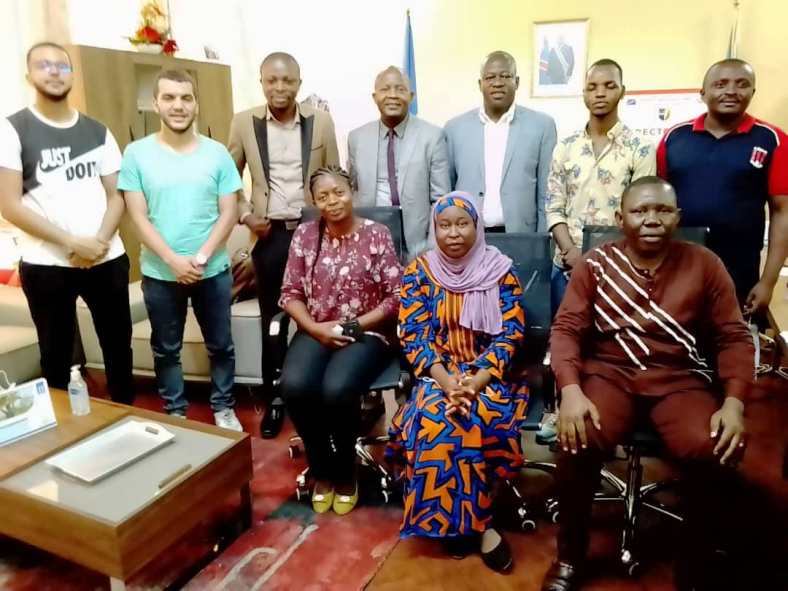 L'équipe dirigeante de l'Ecole Supérieure de l’Eau reçue par le Secrétaire Général à la Recherche.