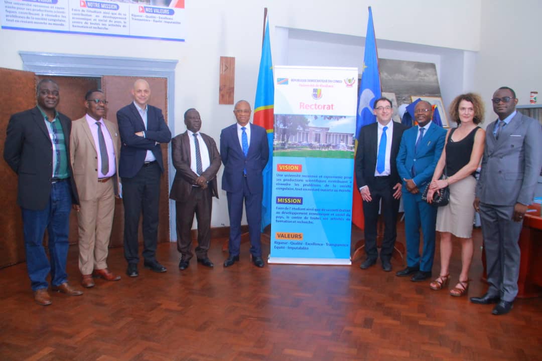 Visite à l'UNIKIN du Professeur Pierre Duysinx, Vice- Recteur à la mobilité et relations internationales à l'Université de Liège