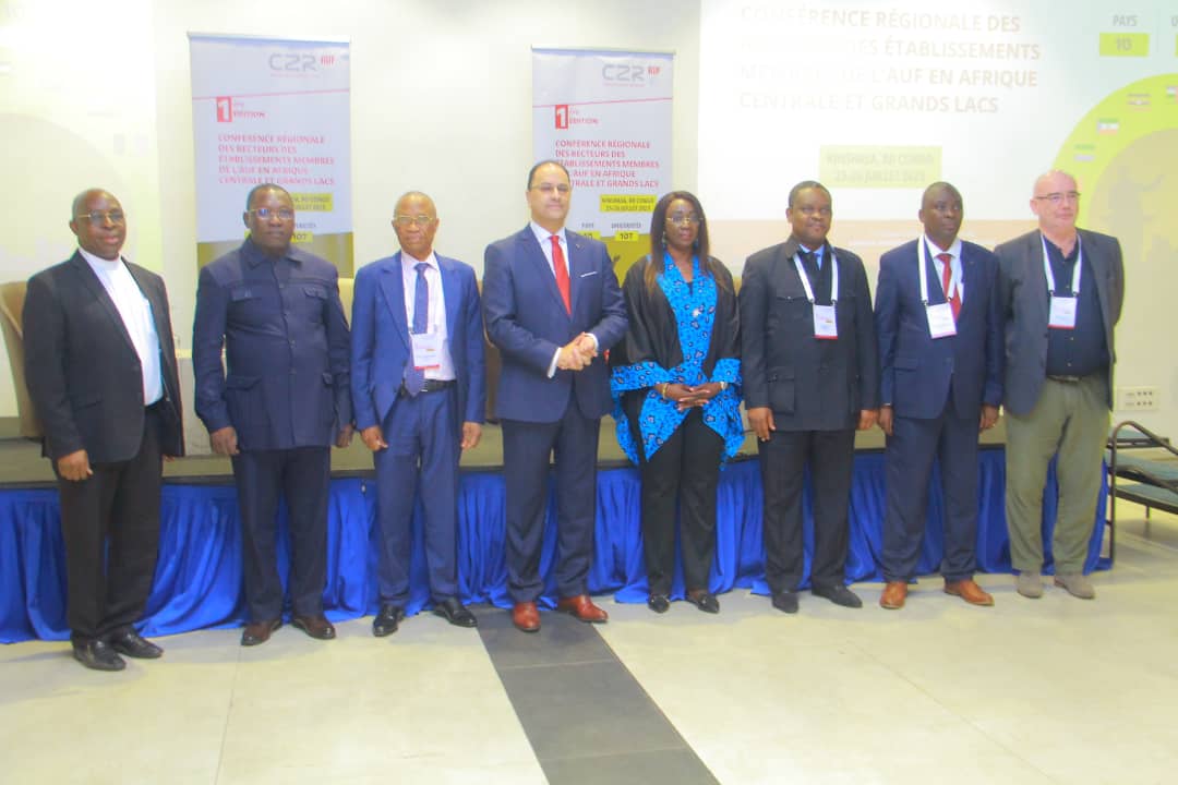 Le Recteur de l'UNIKIN élu président de la Conférence Régionale des Recteurs des établissements membres de l'AUF en ACGL