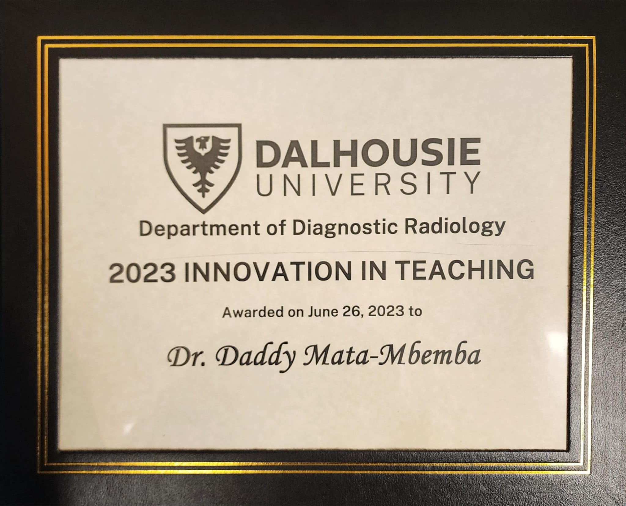 Prix d'innovation dans l'enseignement de Radiologie