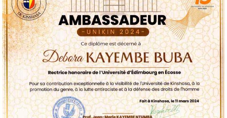 AMBASSADRICE DEBORA KAYEMBE