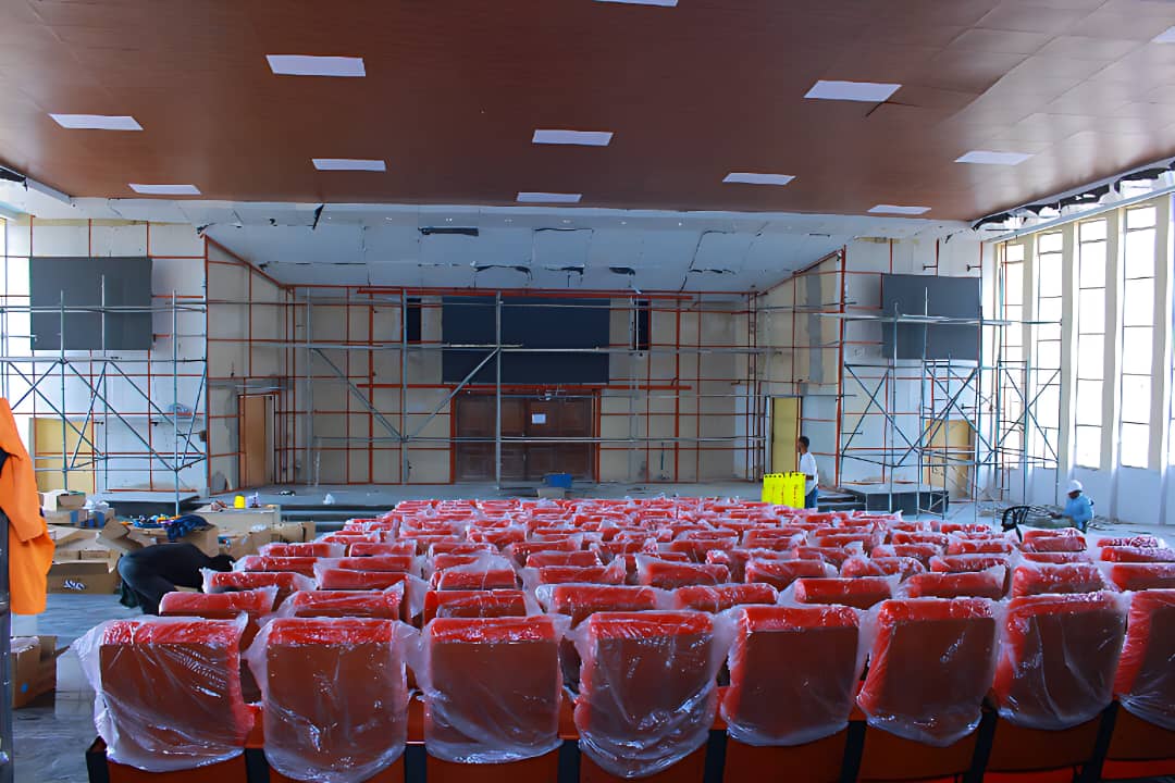 Évolution des travaux de réhabilitation de la Salle de Promotion Monseigneur Luc GILLON de l’UNIKIN