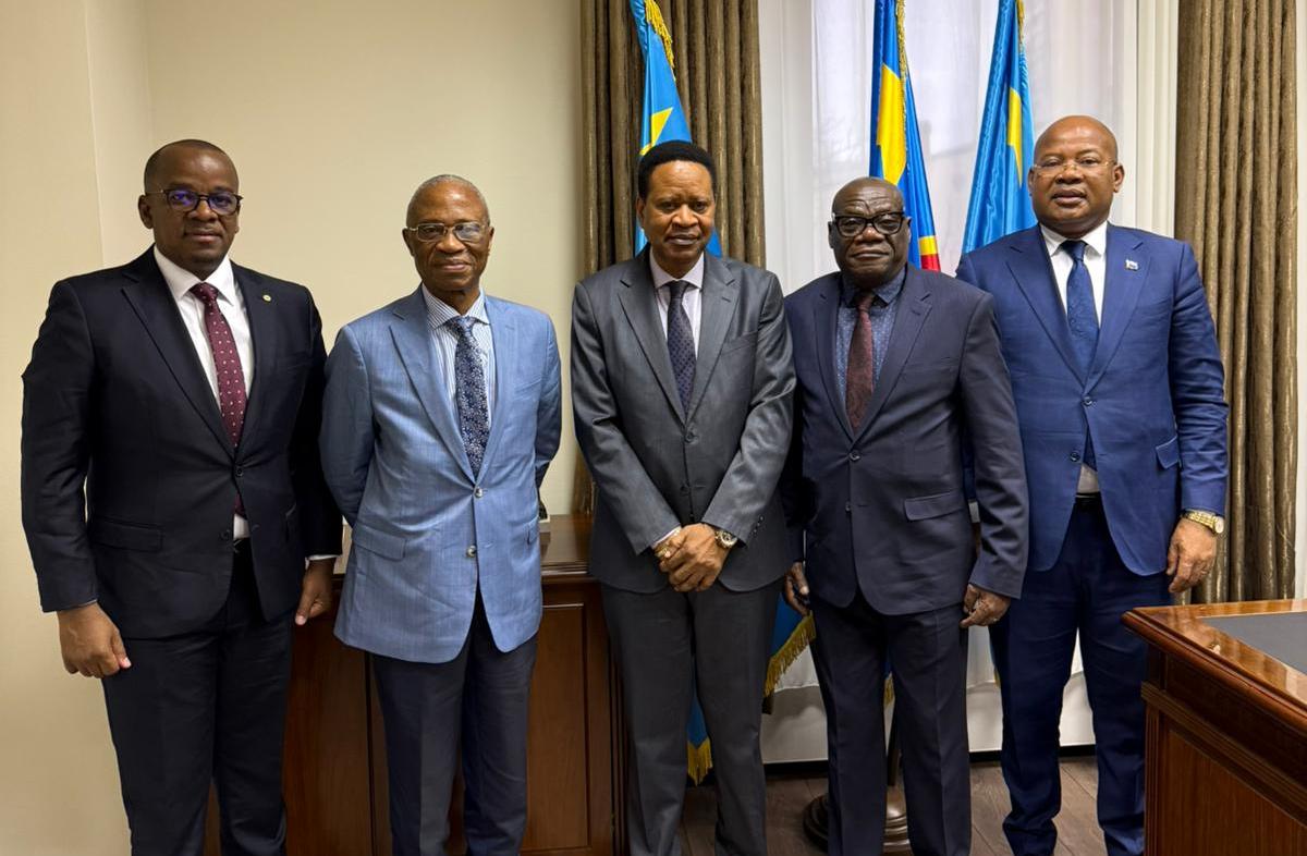 Le Recteur Jean-Marie KAYEMBE NTUMBA en visite de courtoisie à l'Ambassade de la RDC à Moscou